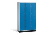 C+P Schließfachschrank Intro, 12 Fächer, H1950xB1220xT500mm Front Lichtblau Korpus Lichtgrau ; C + P Möbelsysteme (8470-302|S10041)