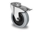 CASCOO Rückenlochlenkrolle mit Totalfeststeller ø 200 mm Serie R4E2 Doppelkugellager (BPH98W0200R4E2D34)