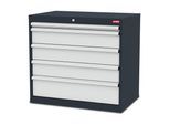 STIER Schubladenschrank mit 5 Schubladen BxTxH 900x575x820 mm (904162)
