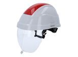KS Tools Arbeits-Schutzhelm mit Gesichtsschutz, rot (117.0137)