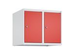 C+P Aufsatzschrank, 7035/3020 500x600x500mm Verschluss Zylinderschloss 2 Abteile ; C + P Möbelsysteme (080090-20|S10017)