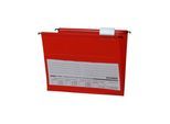 Eichner PVC-Hängemappe Platin Lineseitlich offen, rot (4052301008656)