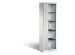 C + P Rollladenschrank Omnispace, 5 OH, abschliessbar, B 600 x T 420 x H 1980 mm, Stahl, lichtgrau