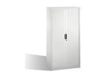 C + P Rollladenschrank Omnispace, 4 OH, abschliessbar, B 800 x T 420 x H 1660 mm, Stahl/Kunststoff, lichtgrau