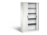 C + P Rollladenschrank Omnispace, 5 OH, abschliessbar, B 1200 x T 420 x H 1980 mm, Stahl/Kunststoff, weiss
