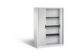 C + P Rollladenschrank Omnispace, 4 OH, abschliessbar, B 1200 x T 420 x H 1660 mm, Stahl/Kunststoff, lichtgrau