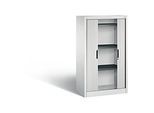 C + P Rollladenschrank Omnispace, 3 OH, abschliessbar, B 800 x T 420 x H 1345 mm, Stahl/Kunststoff, lichtgrau