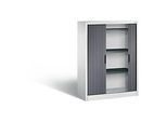 C + P Rollladenschrank Omnispace, 3 OH, abschliessbar, B 1000 x T 420 x H 1345 mm, Stahl, lichtgrau/schwarzgrau