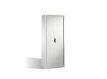C + P Rollladenschrank Omnispace, 5 OH, abschliessbar, B 800 x T 420 x H 1980 mm, Stahl/Kunststoff, lichtgrau