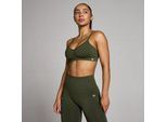 MP Damen Tempo Nahtlos Gerafft Sport-BH - Waldgrün - L