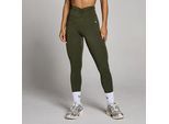 MP Damen Tempo Dipped Waist Leggings - Waldgrün - M