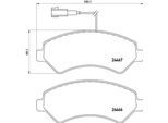 BREMBO Bremsensatz, Scheibenbremse Bremsensatz-Vorderachse COATED DISC LINE / STANDARD ijzjsgfog1 Vorderachse innenbelüftet 300mm 32mm für Peugeot CIT