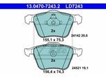 ATE Bremsensatz-Vorderachse Standard Disc / Ceramic ik3ebymfx4 Vorderachse belüftet 300mm 28mm für Ford Volvo LAND ROVER