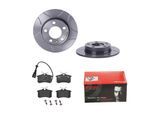 BREMBO Bremsensatz, Scheibenbremse 142054431 Hinterachse Geschlitzt 230mm 9mm für Audi VW (FAW) Skoda SEAT (SVW)