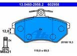 ATE Bremsensatz, Scheibenbremse Bremsensatz-Vorderachse PowerDisc / Standard ijzjsgj4a9 Vorderachse voll 239mm 12mm für VAG SEAT