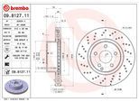 BREMBO Bremsensatz, Scheibenbremse Bremsensatz-Vorderachse COATED DISC LINE / STANDARD sg00000ck3 Vorderachse Gelocht/innenbel. 312mm 28mm für MERCEDE