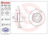 BREMBO Bremsensatz, Scheibenbremse Bremsensatz-Hinterachse COATED DISC LINE / STANDARD ijzjsg5ty9 Hinterachse voll 251mm 10mm für Fiat