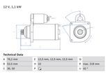 BOSCH Starter 0986020240 für VW