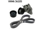 SKF Keilrippenriemensatz VKMA 36105 für RENAULT VAUXHALL NISSAN OPEL 11955-00QAA 11925-00Q0J 4449516