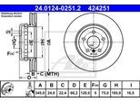 ATE Bremsensatz, Scheibenbremse sg00000b4z Hinterachse belüftet 345mm 24mm für BMW