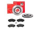 BREMBO Bremsensatz, Scheibenbremse Bremsensatz-Vorderachse XTRA LINE / STANDARD sk8k0f4t50 Vorderachse Gelocht/innenbel. 266mm 22mm für Peugeot CITROË