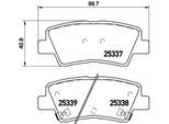 BREMBO Bremsensatz, Scheibenbremse Bremsensatz-Vorn und Hinten sg00000ekn Hinterachse voll 284mm 28mm für KIA HYUNDAI (BEIJING) (DYK) SSAN