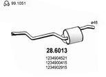 ASSO Mittelschalldämpfer 286013 für Mercedes