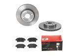 BREMBO Bremsensatz, Scheibenbremse Bremsensatz-Vorderachse COATED DISC LINE / STANDARD ijdtidhap8 Vorderachse innenbelüftet 255mm 20mm für TOYOTA