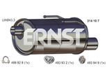 ERNST Endschalldämpfer 314107 für FORD 1796260 1796254 CS51-5K244-CB