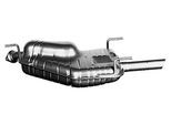 VEGAZ Endschalldämpfer OS-385 hinten für OPEL 5852120 852416 24422469