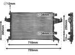 VAN WEZEL Kühler, Motorkühlung 37002303 für Opel Vaughall