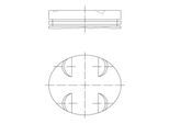 MAHLE Kolben 0052400 für Mercedes