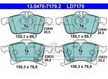 ATE Bremsensatz, Scheibenbremse Bremsensatz-Vorderachse Standard Disc / Ceramic ijzjsgh772 Vorderachse belüftet 280mm 25mm für Opel Vaughall