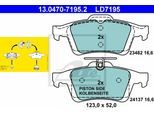 ATE Bremsensatz, Scheibenbremse Bremsensatz-Hinterachse Standard Disc / Ceramic ijzjsgkit8 Hinterachse voll 278mm 11mm für Opel Ford Vaughall Volvo S