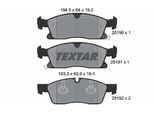 TEXTAR Bremsbelagsatz, Scheibenbremse 2519002 für JEEP DODGE