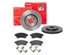 BREMBO Bremsensatz-Vorderachse XTRA LINE / STANDARD sk8k0f6bc6 Vorderachse Gelocht/innenbel. 300mm 26mm für Opel Vaughall GM CHE