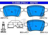 ATE Bremsensatz, Scheibenbremse Bremsensatz-Vorn und Hinten sg00000dsj Hinterachse voll 264mm 10mm für Opel Vaughall Fiat