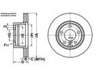 ATE Bremsensatz-Vorderachse IJF1419IF9 Bremsensatz, Scheibenbremse vorne rechts links belüftet 296mm für BMW 34111164627 34112157586 34111164839