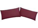 Kissenbezug OTTO HOME "Desner", rot (bordeaux), B:40cm L:80cm, Microfaser, Obermaterial: 100% Polyester, Kissenbezüge, Kissenbezug, Kissenhülle