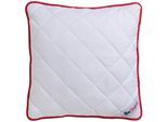Microfaserkissen BESPORTS "BeSports Premium", weiß, B:80cm L:80cm, Bezug: 100% Polyester. Füllung: 100% Polyester, Kopfkissen, Wendekissen mit Sommer- und Winterseite