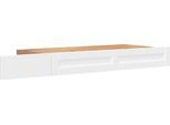Bettschubkasten OTTO HOME "Tara", weiß (weiß matt, pacific walnut), B:188cm H:20cm T:72cm, Holzwerkstoff, MDF, Schubladen, Bettschubkasten Bett-Zubehör, für Tara Betten, auf Rollen