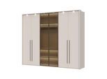 Drehtürenschrank OTTO HOME "Opera Parsol-Glastüren, LED-Innenbeleuchtung, mit und ohne Kranz", cashmere, B:277cm H:226cm T:60cm, FSC-zertifizierter Holzwerkstoff, MDF, Schränke, Drehtürenschrank, Glastüren, UV-Lack, LED-Innenbeleuchtung, Soft-Close-Funktion