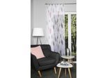Gardine HOME WOHNIDEEN "PAOLO", rot, B:140cm H:225cm, Voile, Obermaterial: 100% Polyester, Gardinen, Gardine, halbtransparent
