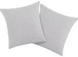 Kissenbezug OTTO HOME "Greta", grau, B:50cm L:50cm, Baumwolle, Obermaterial: 100% Baumwolle, Kissenbezüge, Kissenbezug, in Waffelpiqué Optik, in vielen Farben erhältlich, Bezug in 50x50 cm