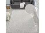 Teppich OTTO HOME "Lilri, Woll-Look, Scandi" Gr. 3, grau, B:120cm H:10mm L:180cm, Kunstfaser, Teppiche, Teppich, Wolloptik, Wohnzimmer, Schlafzimmer, Esszimmer