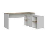 Eckschreibtisch Chamb ¦ weiß ¦ Maße (cm): B: 160 H: 73,5 T: 128.0