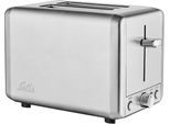 SOLIS OF SWITZERLAND Toaster "Steel Toaster (Typ 8002)", silber, B:28cm H:19cm T:16cm, Toaster, mit 2 Schlitzen, Edelstahl