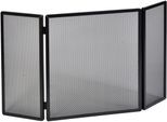 Funkenschutzgitter FIREFIX, schwarz, B:45cm H:50cm T:3,5cm, Stahl, Schutzgitter, mit Gittergeflecht, BxTxH: 45x22x50 cm