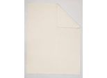 Wohndecke BIEDERLACK Gr. 1, beige (natur), B:150cm L:200cm, 58% Baumwolle, 35% Polyacryl, 7% Polyester, Wohndecken, Wohndecke