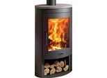 Kaminofen PANADERO "Kaminofen Oval 1 Stone Ecodesign", schwarz, Kaminöfen